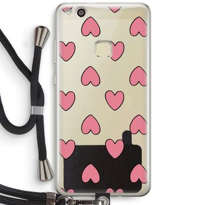 Ondersteboven verliefd: Huawei Ascend P10 Lite Transparant Hoesje met koord