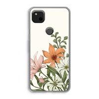 Floral bouquet: Google Pixel 4a Transparant Hoesje