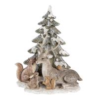 Clayre & Eef Multi Decoratie dieren bij kerstboom 17*10*20 cm 6PR4650 - thumbnail