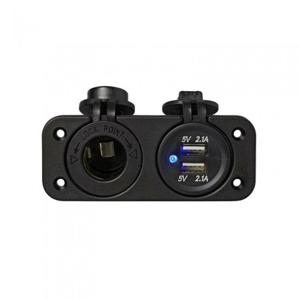 ProPlus Stopcontact DIN + USB dubbele stekkerdoos 12 - 24 V=