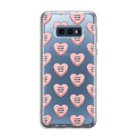 Chicks before dicks: Samsung Galaxy S10e Transparant Hoesje