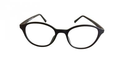 Fangle Biobased leesbril rond zwart - +1.5