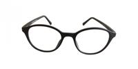 Fangle Biobased leesbril rond zwart - +1.5