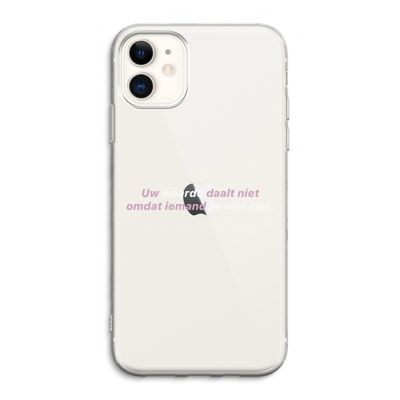 uw waarde daalt niet: iPhone 11 Transparant Hoesje