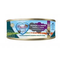 Renske Graanvrij vers bereid konijn met eend hypoallergeen natvoer hond (blik) 1 tray (24 x 95 g)