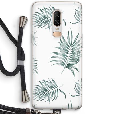 Simple leaves: OnePlus 6 Transparant Hoesje met koord