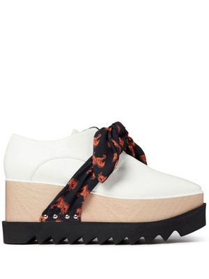 Stella McCartney derbies Elyse à plateforme - Blanc