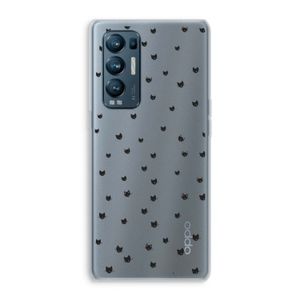 Kleine kattenkopjes: Oppo Find X3 Neo Transparant Hoesje