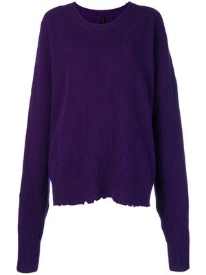 UNRAVEL PROJECT pull à effet usé - Violet