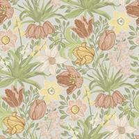 Dutch Wallcoverings Fagelsang - Cecilia Pink/Green