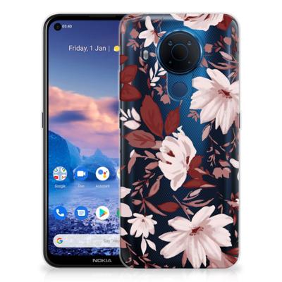 Smartphone hoesje Nokia 5.4 Watercolor Flowers