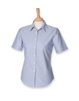 Henbury W516 Ladies` Classic Short Sleeved Oxford Shirt