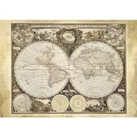 SCHMIDT SPIELE Historische wereldkaart puzzel voor volwassenen - 2000 stukjes