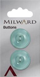 Milward Knoop Parelmoer Lichtgroen 22mm (2 stuks)