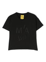 Marques'Almeida KIDS t-shirt en coton à logo brodé - Noir