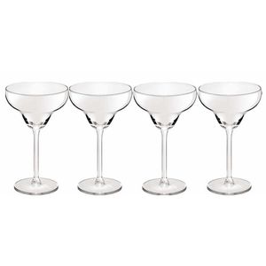 4x Cocktailglazen transparant 300 ml Margarita