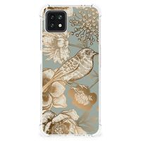 Case voor OPPO A53 5G | A73 5G Vintage Bird Flowers - thumbnail