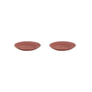 Mammoet Bord Spirit 21.5 cm Rood Stoneware 2 stuks