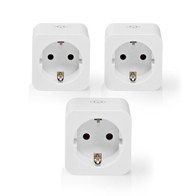 Nedis SmartLife Smart Stekker | Wi-Fi | Energiemeter | 3680 W | Type F (CEE 7/7) | 0 - 55 °C | Android / IOS | Wit - WIFIP121FWT3