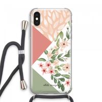 Sweet heaven geometrics: iPhone XS Max Transparant Hoesje met koord