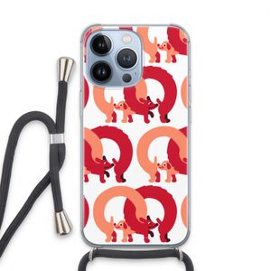 Dogs: iPhone 13 Pro Transparant Hoesje met koord