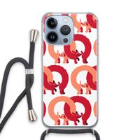 Dogs: iPhone 13 Pro Transparant Hoesje met koord