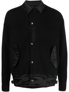 sacai surchemise en maille - Noir