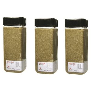 3x Fijn decoratie zand goud 475 ml