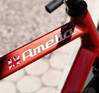 Vlag UK fiets naamsticker