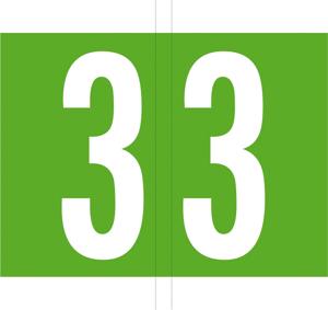 Codetab 3, rol van 500 tabs, licht groen