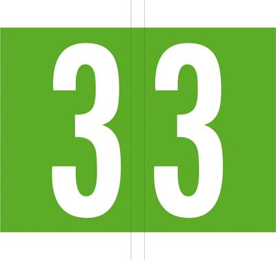 Codetab 3, rol van 500 tabs, licht groen