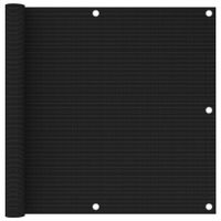 VidaXL Balkonscherm 90x400 cm hdpe zwart