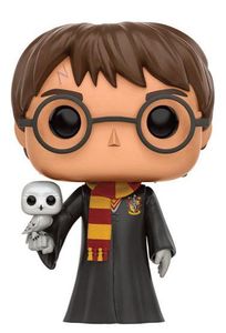 Harry Potter POP! Movies Vinyl Figure Harry with Hedwig 9 cm