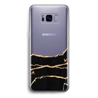 Gouden marmer: Samsung Galaxy S8 Transparant Hoesje