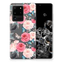Samsung Galaxy S20 Ultra TPU Case Butterfly Roses - thumbnail