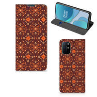 OnePlus 8T Hoesje met Magneet Batik Brown