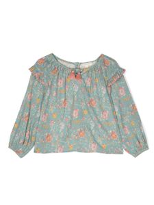 Louise Misha blouse Iris à fleurs - Bleu