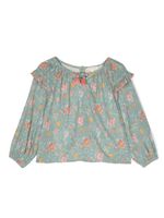 Louise Misha blouse Iris à fleurs - Bleu