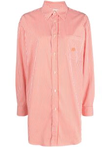 ETRO chemise rayée en coton à logo brodé - Orange