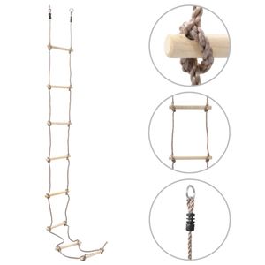 Touwladder 290 cm hout