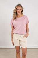 Nukus Anita Top Lurex Nks01085 T-shirt Korte Mouw 30 Blush