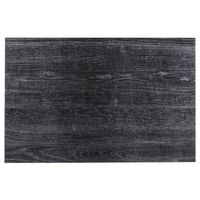 Rechthoekige placemat hout print ebbehout PVC 45 x 30 cm