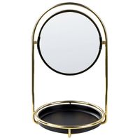 Beliani INDRE - Make-up spiegel-Goud-IJzer, Glas - thumbnail