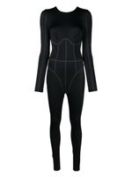 Noire Swimwear maillot de bain à coutures contrastantes