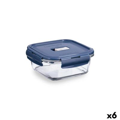 Hermetische Lunchtrommel Luminarc Baltic Blauw Glas 760 ml (6 Stuks)