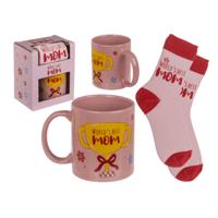Cadeauset best mom - mok en sokken - cadeauset - moederdag