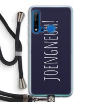 Joengneuh!: Huawei P20 Lite (2019) Transparant Hoesje met koord