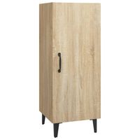 The Living Store Dressoir Sonoma Eiken - 34.5 x 34 x 90 cm - Bewerkt Hout - thumbnail