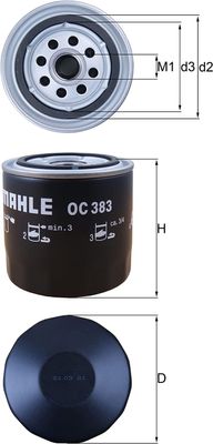 Oliefilter OC383