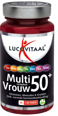 Lucovitaal Voedingssupplementen Multi Vrouw 50+ 30 + 10Gratis Tabletten